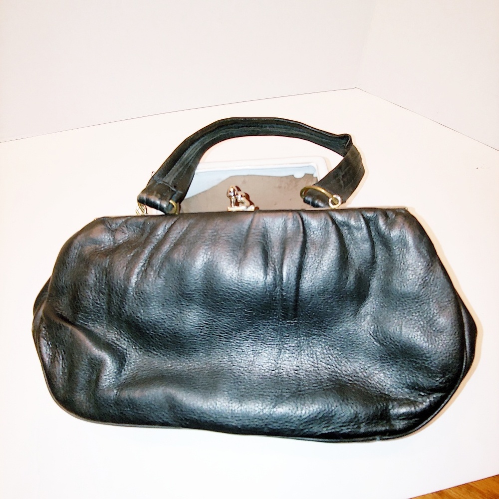 Deer Wear genuine deerskin vintage black handbag…